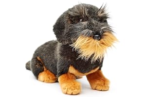 Uni-Toys - Rauhaardack, siedzący - 22 cm (wysokość) - pluszowy pies, jamnik, zwierzę domowe - pluszowe zwierzątko, przytulanka