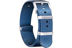 BINLUN wojskowy nylonowy pasek do zegarka zamienny pasek do zegarka klamrą ze stali nierdzewnej mężczyźni kobiety 20 kolorów 18mm 20mm 22mm 24mm (wersja ulepszona)