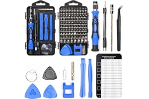SHARDEN 122-Piece Precision Screwdriver Set, Magnetic Small Screwdriver Set, Electronic Repair Tool Kit DIY Screwdriver Kit for Phone, PC, Laptop, Computer, MacBook, PS4, Ring