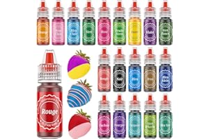 Colorant Alimentaire Liposoluble 20er Set Waysroma Colorant Liposoluble pour Chocolat Oil Food Coloring pour Gâteaux, Glaçage, Beurre, Macaron, Biiscuits, Halloween Patisserie