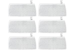 KEEPOW 6 almohadillas de repuesto de microfibra Vileda Steam XXL para Vileda Steam Plus XXL, funda de repuesto de microfibra lavable para mopa a vapor Vileda Steam Plus XXL con PowerPad, para todos