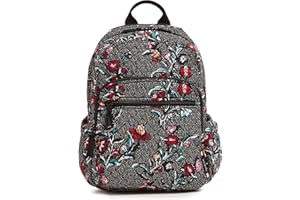 Vera Bradley Damski bawełniany plecak kampusowy, torba na książki, jeden rozmiar