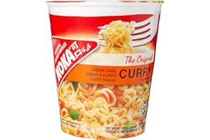 KOKA NOODLES Koka Original Curry Flavour Oriental Style Instant Noodles 12 Cups of 70 g
