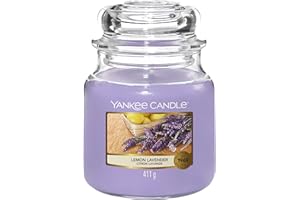 Yankee Candle Scented Candle | Lemon Lavender Medium Jar Candle| Long Burning Candles: up to 75 Hours | Gifts for Women