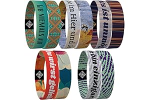 brands2love juma - glaubensband | 5er Sets - Verschiedene Größen | Freundschafts-, Energie- & Motivations-Armbänder, Aus Stoff, Inspirierende Glücksbringer…