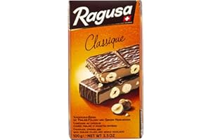 ‎RAGUSA Ragusa Classique Tafel 100g – Der Klassiker mit zarter Praliné-Füllung und ganzen Haselnüssen – Original Schweizer Schokolade (1 x 100g)