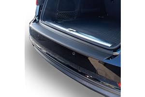 Travall Protector Compatible with Audi A4 Avant 2015-2019 TBP1085P - Vehicle-Specific Black Smooth Plastic Moulded Rear Bumper Protector