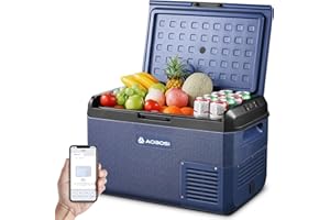 ‎AAOBOSI AAOBOSI Kompressor Kühlbox 40L, Elektrisch Kühlbox 12V/230V, IPX4 Wasserdicht, -20°C bis 20°C Auto Kuhlbox Ideal für Auto, LKW, Boot, Camping, Reisen, Fischen, Garten & Outdoor-Aktivitäten