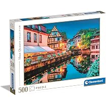 Clementoni Jigsaw Puzzle Collection - Greece View 500 Pieces - Poster Included, Puzzle for Adults 14-99 Years, Gift for Men/Women, City, Greece, Landscape, Made in Italy, 35540