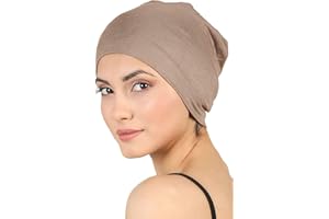 Deresina Bambus Schlafmütze, Chemo Kopfbedeckung, Dünne Mütze Einzelschicht, Atmungsaktive Schlafhaube, Beanie für Damen & Herren, Haarhaube bei Haarverlust, Chemotherapie Kopftücher, Alltagsmütze