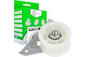 Pulley Wheel Tensioner for Tumble Dryer Belt with the Original Code C00504520 for Indesit for Ariston for Hotpoint 488000504520 for Bauknecht for Whirlpool - Warranty 5 Years - ONIX TECH