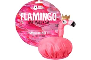Bear fruits, douceur flamant rose masques cheveux + bonnet pour cheveux flamant rose 20 ml