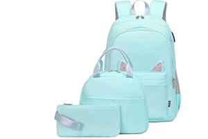 Wadirum Uroczy zestaw plecaków dla dziewcząt, nowoczesny zestaw plecaków szkolnych