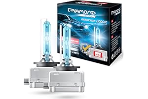 ‎DIAMOND VISION Diamond Vision 2x D1S 85V 35W | Xenon Look | Zugelassen & eintragungsfrei | Halogen KFZ Autolampen | 8000k Super Ultra White | HID Bi | Nightbreaker | E-Prüfzeichen | PK32d-2