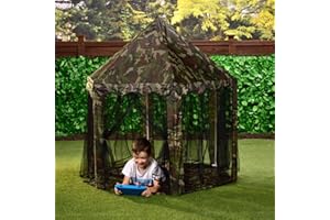 BargainsMania Kids Camouflage Gazebo Enjoy Hideaway In The Sun With This Camo Camping Outdoor Garden Gazebo