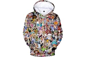 YIMIAO Unisex 3D Drucken One Piece Pullover Manga Anime Outwear Herren Jungen Hoodie Luffy Ace Kapuzenpullover
