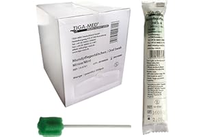 Tiga-Med - Palillos para cuidado bucal (250 unidades, higiénicos, empaquetados individualmente)