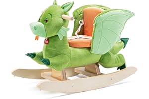 Cavalcabile Drago | Dondolo giocattolo bambini Peluche | Trudi | 33x48x72 | XXL | Rocking Animals | modello 29807