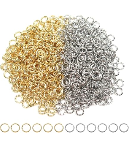 Anneaux Brisés Ouverts En Acier Inoxydable 5 Mm – Lot De 300 Pièces – Pour Fabrication Et Réparation De Bijoux