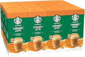 STARBUCKS Caramel Latte Spécialités Instantanées Gourmandes 12 x 5 (60 Sachets)