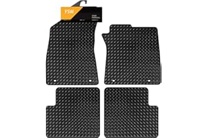 FSW - Fits MG Motors UK MG ZS Auto (clip spacing 30cm) 2017-2022 - Tailored Car Mats - HEAVY DUTY 3mm Rubber - Anti Slip Mat - Waterproof, Non Slip Car Floor Mat, Fitted with Clips - 4Pc Set