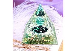 VDYXEW Crystal Pyramid, Green Aventurine Zodiac Sagittarius Orgone Pyramid, Healing Crystal, Postive Energy Orgonite Crystal Healing for Yoga, Meditation, Stress Reduce (Sagittarius)