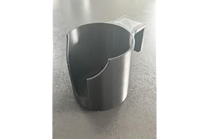 GENERIC Becherhalter/Flaschenhalter für Verschiedene Kantenbreiten z.B. Babybetten, Kinderbett usw. (Schwarz, 29mm Kante)