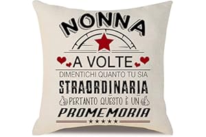 Aocaso Tu Sia Straordinaria Regalo d'ispirazione per la nonna da parte della nipote Regalo promemoria Copricuscino per la nonna Compleanno Festa della Mamma Regalo di Natale(nonna)