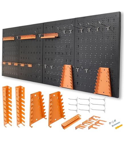 Pannello Forato Parete 56x56cm Nero - Organizzatore Utensili Cucina - Foto 3