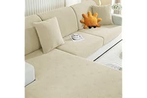 Ystyle Sofa Sitzkissenbezug Stretch, Sofa Sitzbezug, Elastischer Kissenbezüge, Sofa Sitzkissen Sofa Überzug Couch Überzug Schonbezug Sofabezug Sofaschoner (Beige, Chaiselongue)