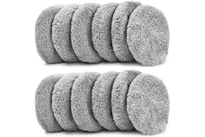 AZYVUM 12 pièces de chiffons pour robot laveur de vitres, chiffons en microfibre pour nettoyage des vitres, chiffons à récurer, lavables en machine, réutilisables, accessoires lavables pour C65, DDC55, CL3