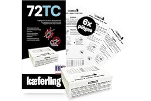 Catchmaster 72TC Pièges à Souris Adhésifs 6X - Pré-Appâtés & sans Poison - Collant Puissant Non Toxique - Sécurité Enfants & Animaux - Piège Rongeurs Maison, Cuisine, Garage - Longue Durée