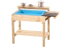TP Toys- TP Muddy Cook Wooden Mud Kitchen Fango in Legno, Colore, 33 x 54 x 58cm, 310