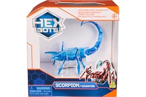 HEX BOTS Robotic Scorpion, Autonomous Mechanic Scorpion Toys for Kids, Adjustable Robotic Scorpion Figure, Robot Toys for Boys & Girls Ages 4 & Up, Blue