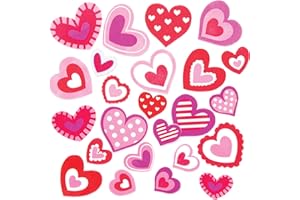 Baker Ross Autocollants Mousse motif Coeurs - Lot de 120, Loisirs Creatifs Enfant (AT550)