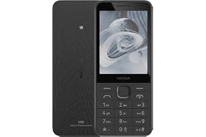 Nokia 215 4G Dual SIM Keypad Phone, 4G, Long Battery Life, Games, FM Radio, Durable Design, Black