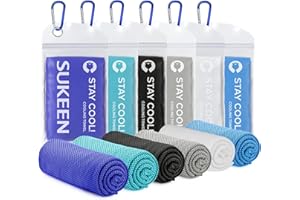 Sukeen Asciugamano rinfrescante (101,6 x 30,5 cm) in microfibra, morbido asciugamano traspirante per yoga, golf, palestra, campeggio, corsa,