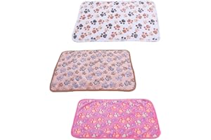 HQYBZP 3 Stück Katzendecke,Katzendecke Für Katzen,Katzen Decke,Kleine Decke,schöne Decke Mit Pfotenabdruck, Weiche Und Warme Decken Für Haustiere,Hundedecke, Für Kleine Mittlere Hunde Katzen