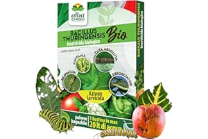 Albagarden - Bacillus Thuringiensis Kurstaki - Insetticida Piante Biologico - Contro le Larve di Parassiti e Insetti dell'orto e Giardino - Polvere Bagnabile x 10 gr