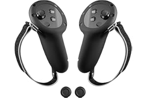 APEXINNO VR Housse de Protection pour Poignées de Contrôleur Oculus Quest 3, Protection en Silicone pour Contrôleurs Quest 3, Peau Confortable avec Sangles de Jointures Réglables