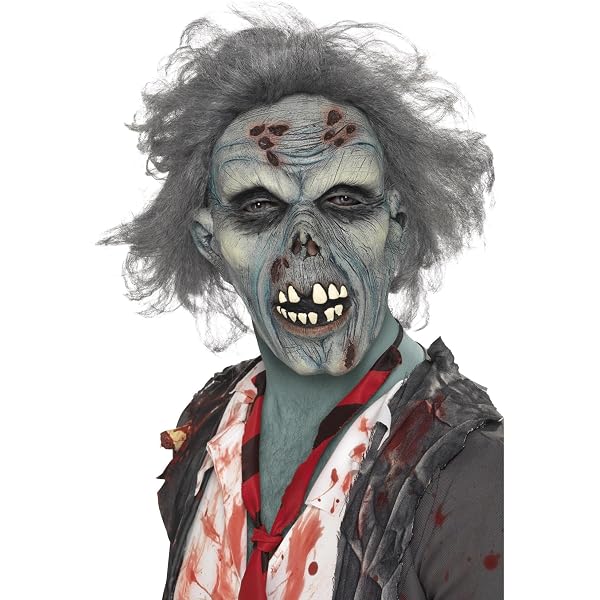 Guirca Zombie-Maske Aus Latex – Für Erwachsene, Mehrfarbig, Gruselig Für Halloween & Kostümpartys