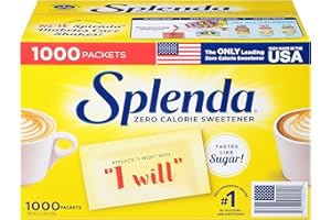 Splenda No Calorie Sweetener 1000 Individual Packets Value Pack (Net Wt. 2.2
