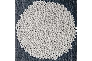 Tonmp 3 Pounds Round Ceramic Beads Ball Sphere Pellets Tumbling Ceramic Filler Media for All Type Tumblers (6 mm)