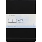 Moleskine Art Collection sulu boya alb&uuml;m&uuml; ve &ccedil;izim defteri not defteri, sert kapaklı ve elastik kilitli, sulu boya ve sulu bo