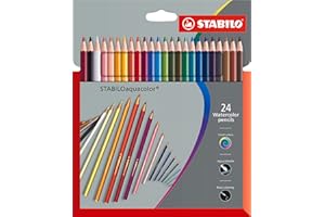 ‎STABILO STABILO - Aquarell-Buntstift - aquacolor - 24er Pack - mit 24 verschiedenen Farben
