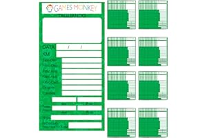 GamesMonkey® - Étiquettes coupant auto autocollants – 9 x 5 cm – Imperméables – Entretien de la boîte de vitesses d'huile de frein bougies Filtres courroie pneumatique véhicule (100 pièces, vert)