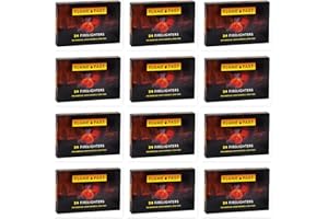 Flamefast Firelighters Starter Blocks, Quick Start, Eco Barbecue, Wood Burner, Open Fire - 12 Packs of 24 (288 firelighters)