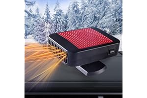 KQLHLHDYZ Chauffage de voiture, 12 V 200 W, chauffage portable 2 en 1 pour chauffage et refroidissement avec prise allume-cigare, dégivreur de vitres pour SUV, camions