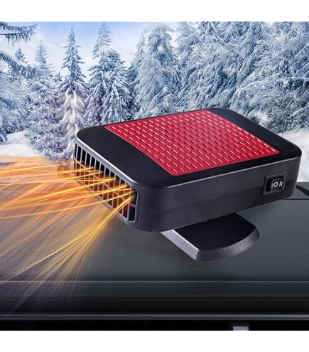 Riscaldatore E Sbrinatore Per Auto 12V 200W - Doppia Funzione Riscaldamento/Raffreddamento, Collegamento All'Accendisigari