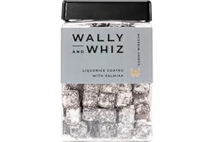 ‎WALLY AND WHIZ Wally and Whiz - Dänische Gourmet Weingummis - Lakritz und Salmiak Geschmack - Süßigkeiten Fruchtgummis - Tolles Geschenk - Vegane Glutenfrei und Allergenfrei - Natürliche Aromen und Farben 240g